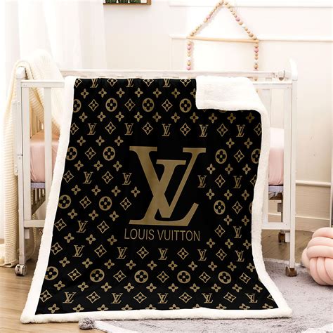 louis vuitton fuzzy blanket|Louis Vuitton blanket and pillow.